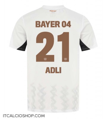 Bayer Leverkusen Amine Adli #21 Seconda Maglia 2024-25 Manica Corta